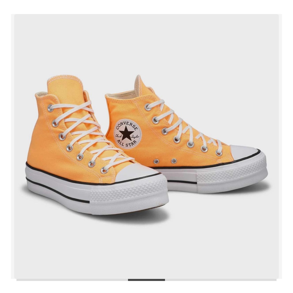 Converse All Star lift platforms - peach beam